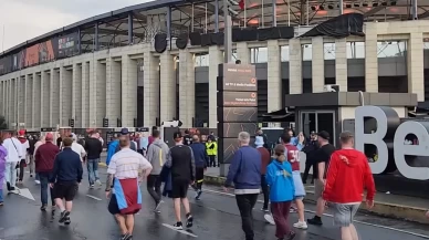 Final öncesi taraftarlar Beşiktaş Park'a akın etti