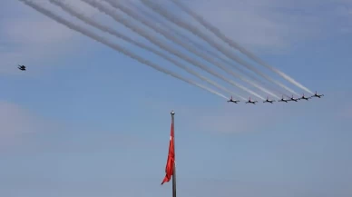 Samsun semalarında nefes kesen gösteri