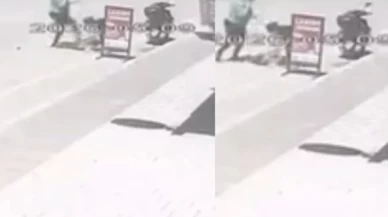 Sokak ortasında evladına şiddet uygulayan anne gözaltına alındı