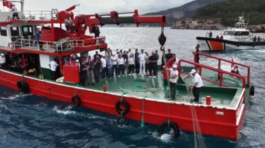 Denizden 500 metrelik hayalet ağ çıkarıldı