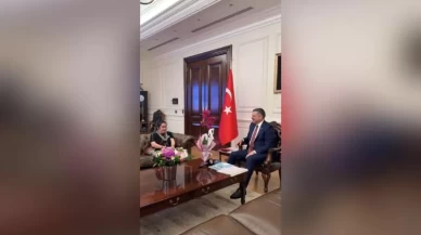 İçişleri Bakanı Çiftçi, Down sendromlu Kısmet'i Bakanlıkta ağırladı