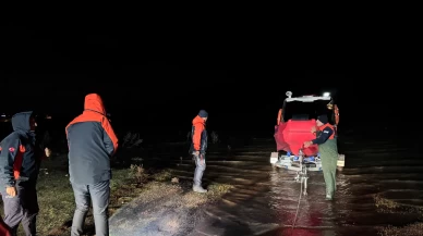 Tekir Gölü'nde mahsur kalan 3 kişi 2 saatte kurtarıldı