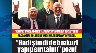 Taşıdığı çantanın hakkını genel başkanlıkla alan, 'mide bulandırıyor' dediği Ümit Özdağ ile kanka olan Müsavat Dervişoğlu tükenişin reçetesini MHP'ye saldırmakta buldu!