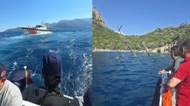 Marmaris'te panik yaratan olay! Tur teknesi battı!
