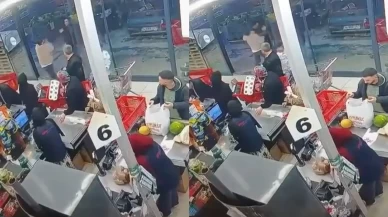 Müşteri market çalışanını 'Bir bakar mısın' diye çağırıp kafa attı!