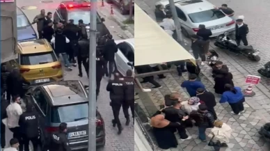 Sokak ortasında meydan savaşı! Polis iki grubun kavgasını güçlükle ayırdı