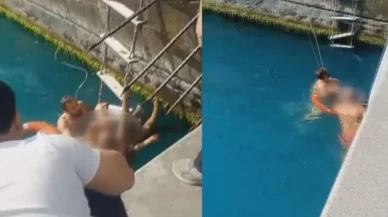 Denize giren kadın baygınlık geçirdi!