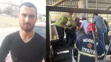 Harç karma makinasına düşen işçi feci şekilde can verdi