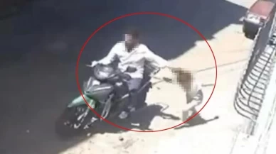 Cani baba 7 yaşındaki kızını saçından tutup sürükledi!