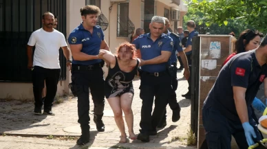Evini ateşe verip kendini içeri kilitledi!