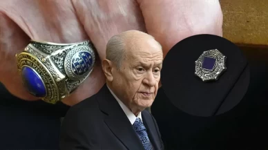 MHP Lideri Devlet Bahçeli’nin yüzük ve rozetindeki semboller dikkat çekti: 24 Türk boyu ve tarihî