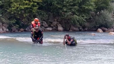 Serinlemek için girdiği çayda kayboldu