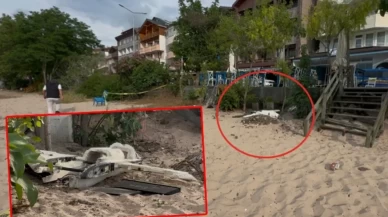 Bartın'da sahile vurmuş halde İHA bulundu