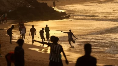 Senegal'de Dünya Kupası heyecanı sahillere taştı