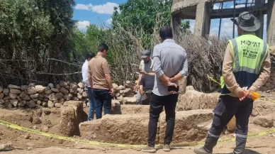 Peyzaj çalışmasında tarihi keşif! Üzerindeki yazılar merak uyandırdı