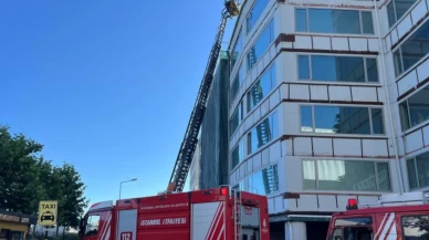 İstanbul'da 6 katlı binada korkutan yangın