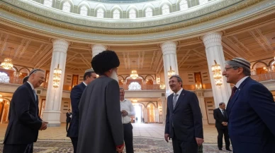 Cevdet Yılmaz'a Türkmenistan'da resmi karşılama