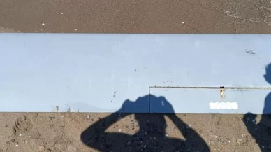 Kıyıya vuran parça incelemeye alındı