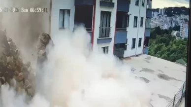 Gök gürültüsü sandılar, canlarını zor kurtardılar! Oda bir anda taşla doldu