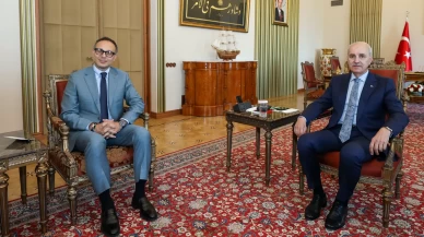TBMM Başkanı Kurtulmuş, TÜRKPA Genel Sekreteri'ni kabul etti