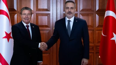 Bakan Fidan, KKTC Başbakanı Ünal Üstel'i Ankara'da kabul etti