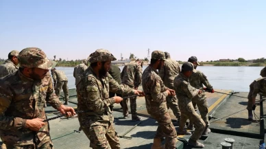 TSK ve Suriye ordusundan ortak askeri köprü