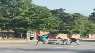 Gebze'de sopalı trafik terörü