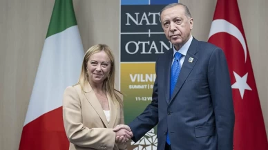 Cumhurbaşkanı Erdoğan, Meloni ile görüştü