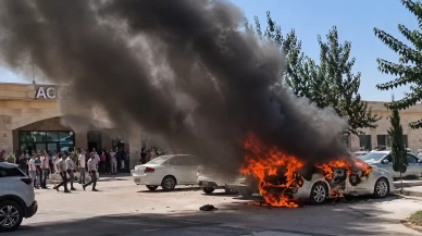Şanlıurfa’da hastane otoparkında korkutan patlama