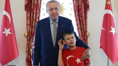 Cumhurbaşkanı Erdoğan otizmli Harris'i ağırladı