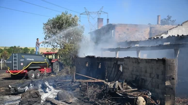 Edirne'de tarla yangını büyük hasar oluşturdu