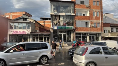 Kuzey Makedonya'da şiddetli fırtına hayatı felç etti