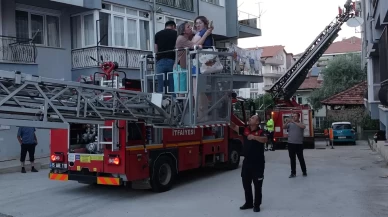 Burdur’da apartmanı yoğun duman sardı