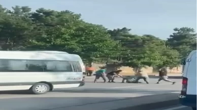 Gebze'de trafikte sopa dehşeti kamerada: 4 gözaltı