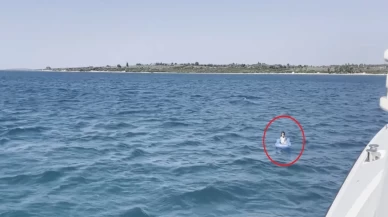Didim açıklarında deniz yatağı ile sürüklenen çocuk kurtarıldı