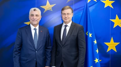 Bakan Bolat, AB Komisyonu Üyesi Dombrovskis ile görüştü