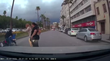 İskenderun’da yaya geçidindeki kaza kamerada