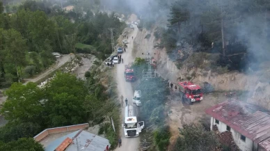 Kastamonu’da evden ormana sıçrayan yangın 4,5 saatte söndürüldü