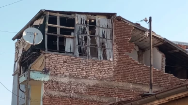 Malatya'da 5.0 büyüklüğündeki depremde iki katlı evde kısmi göçük oluştu!
