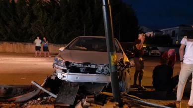 Kazada yaralanan oğluna ilk müdahaleyi kendisi yaptı
