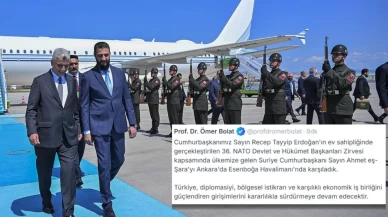 Bakan Bolat açıkladı: Suriye Cumhurbaşkanı Şara, Ankara'ya geldi