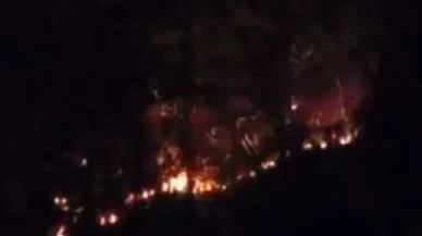Ormanlık alana düşen yabancı cisim ekipleri alarma geçirdi
