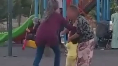 Ağlayan çocuğu susturmak isteyen zihinsel engelli kadına şiddet!
