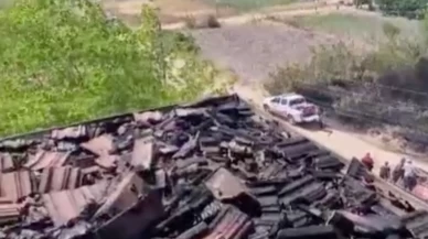 Balıkesir'de korkutan yangın: Boş arazide çıkan yangın sağlık ocağını kullanılamaz hale getirdi