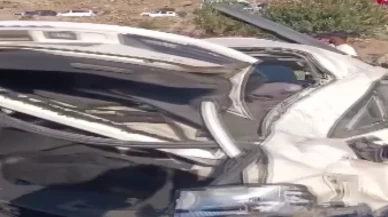 Şarampole devrilen otomobilde 2 kişi feci şekilde can verdi