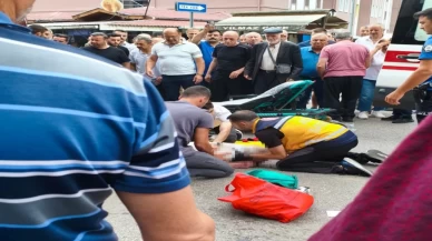 Tırın altında kalan yaşlı adam ağır yaralandı