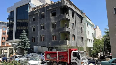 Nevşehir’de eski hastane binasının dış cephesi çöktü