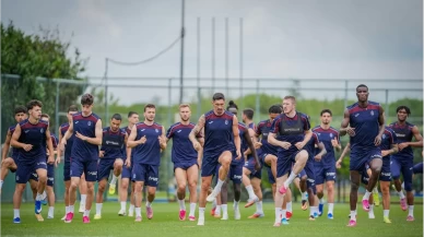 Trabzonspor’da yeni sezon hazırlıkları çift antrenmanla sürüyor
