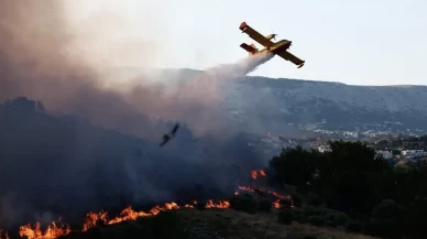Yunanistan'da turuncu alarm! İki bölgede birden yangın çıktı