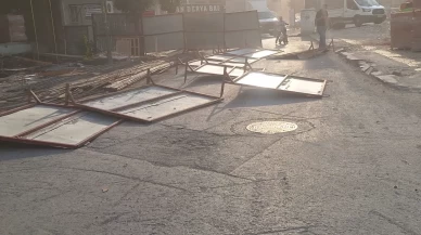 İstanbul'da fırtına sonrası maddi hasarlar oluştu